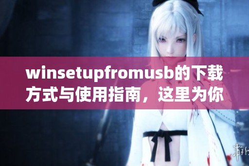 winsetupfromusb的下载方式与使用指南，这里为你详细解析一下。
