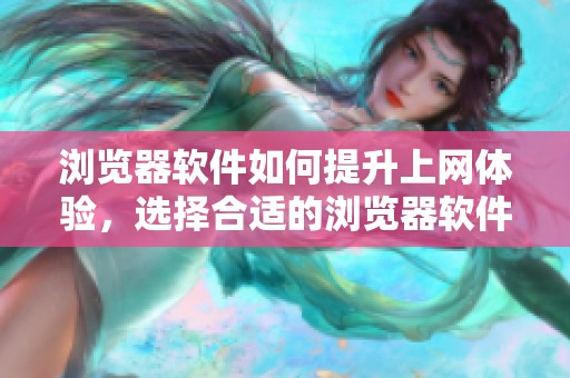 浏览器软件如何提升上网体验，选择合适的浏览器软件需要考虑哪些因素