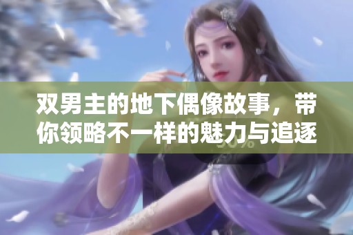 双男主的地下偶像故事，带你领略不一样的魅力与追逐