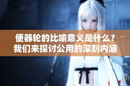 便器轮的比喻意义是什么？我们来探讨公用的深刻内涵。