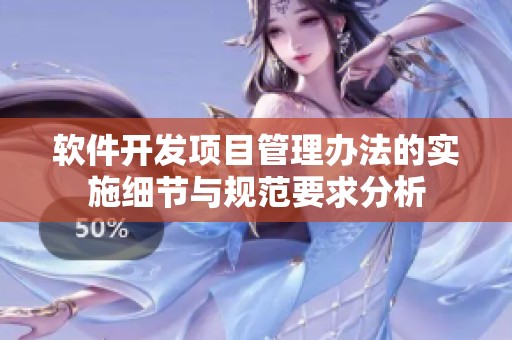 软件开发项目管理办法的实施细节与规范要求分析