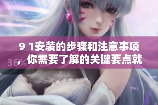 9 1安装的步骤和注意事项，你需要了解的关键要点就在这里