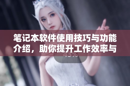 笔记本软件使用技巧与功能介绍，助你提升工作效率与便利性