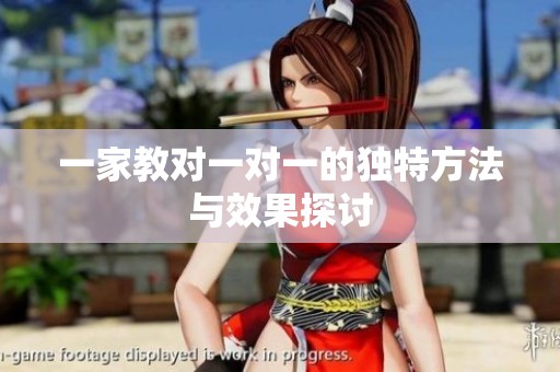 一家教对一对一的独特方法与效果探讨