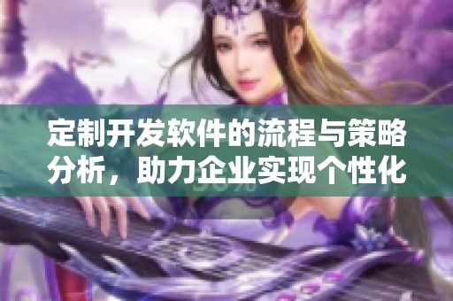 定制开发软件的流程与策略分析，助力企业实现个性化需求