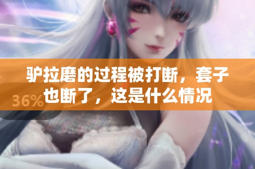 驴拉磨的过程被打断，套子也断了，这是什么情况