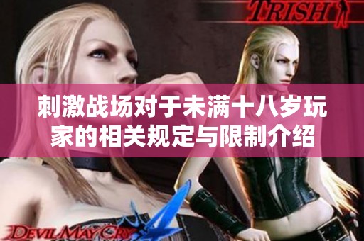 刺激战场对于未满十八岁玩家的相关规定与限制介绍