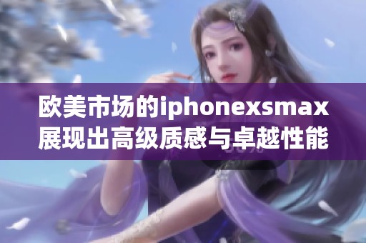 欧美市场的iphonexsmax展现出高级质感与卓越性能