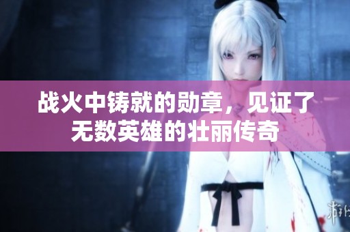 战火中铸就的勋章，见证了无数英雄的壮丽传奇