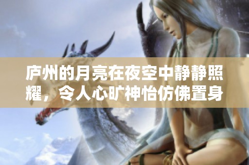 庐州的月亮在夜空中静静照耀，令人心旷神怡仿佛置身于梦境之中