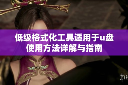 低级格式化工具适用于u盘使用方法详解与指南