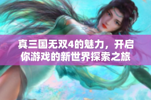 真三国无双4的魅力，开启你游戏的新世界探索之旅