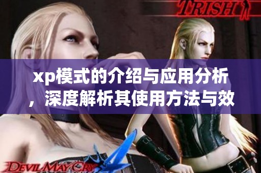 xp模式的介绍与应用分析，深度解析其使用方法与效果