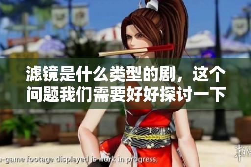 滤镜是什么类型的剧，这个问题我们需要好好探讨一下。