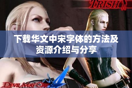下载华文中宋字体的方法及资源介绍与分享